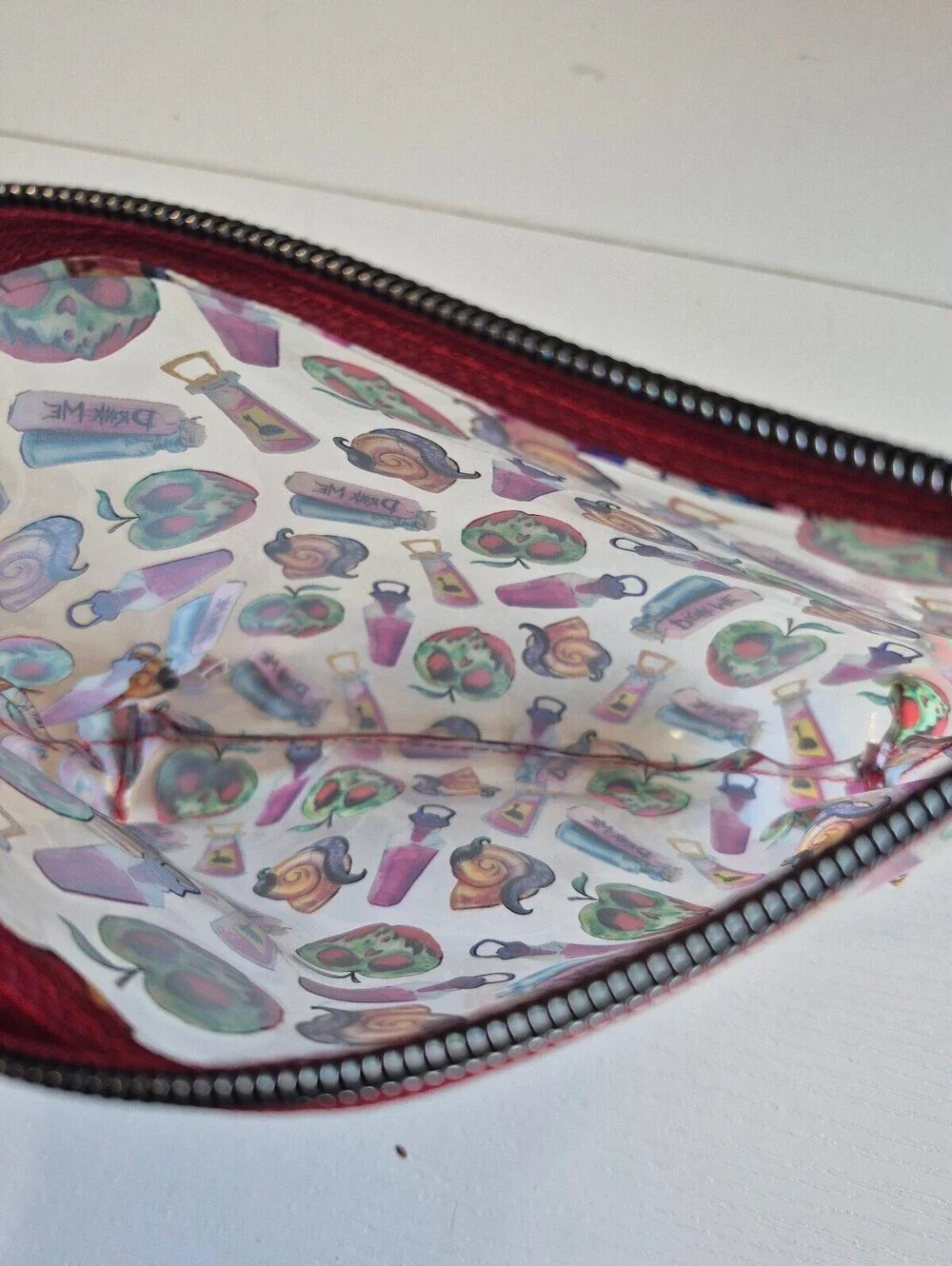 Poison apple clear vinyl Versatile Cosmetic Pouch